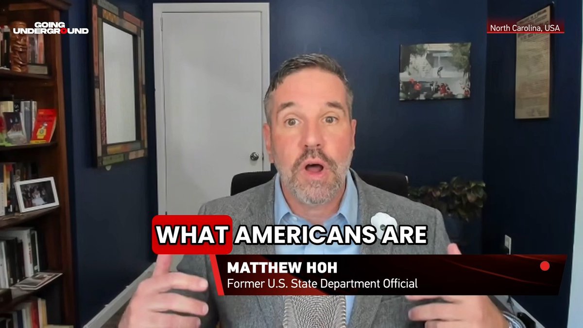 ‘To rise through the ranks of the US military, State Department, or CIA, you have to embrace the LIE of American exceptionalism, and believe the US’ actions overseas are RIGHTEOUS.’ —Former State Department Official Matthew Hoh, who resigned over the Afghanistan war in 2009. He joins us for Saturday’s edition of Going Underground. Don’t miss it, follow us on X and follow our Rumble channel, link below in the replies 👇 Matthew Hoh
