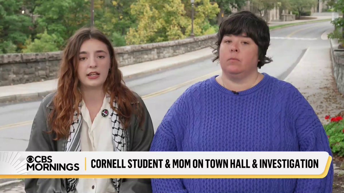 “Cornell is complicit in this rape culture here on campus, in Greek life and outside of it”: Adriana Vink, a Cornell student, and her mother, Carolyn Castiglia, attended a campus town hall Thursday night to discuss sexual violence, in the wake of a lawsuit accusing seven members of a fraternity of rape. Vink and Castiglia tell Gayle King how the case of a woman referred to as Jane Doe has impacted students on Cornell’s campus: “We feel incredibly let down by the adults in charge, who are supposed to be keeping us safe.”