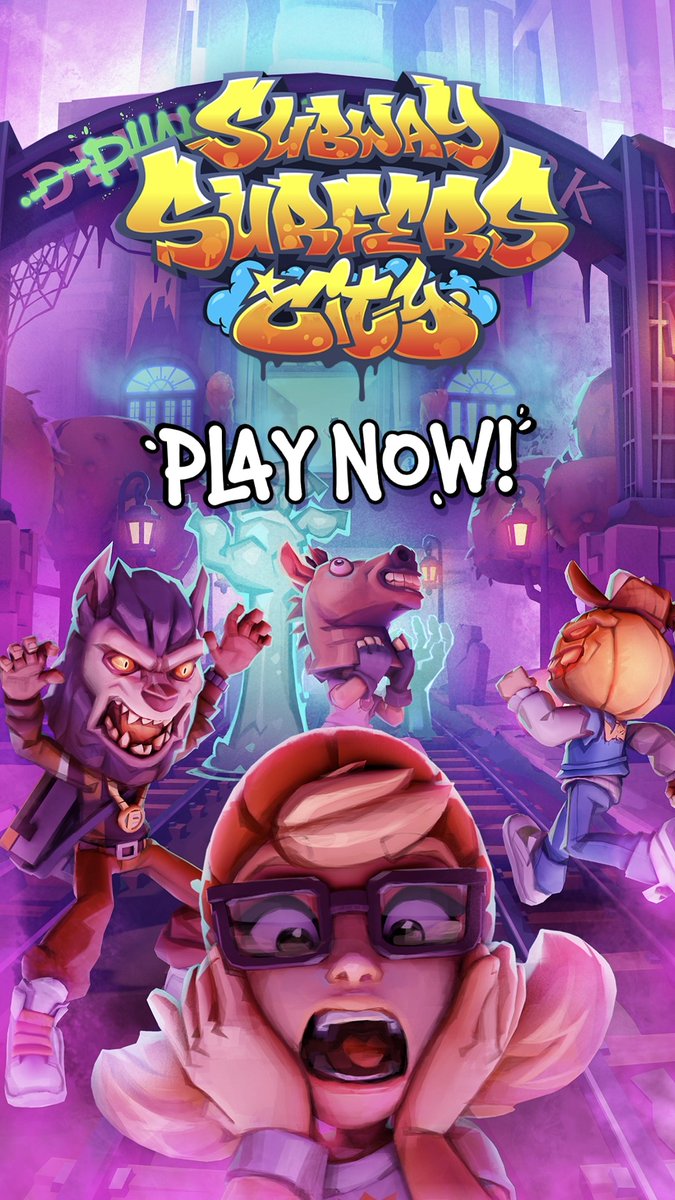 Can you make it out in time in Subway Surfers City? 👀 Welcome to Phantom Park 👻 Reach the finish line, complete different goals while avoiding haunted pumpkins, eerie hands and other spooky challenges 🧟 Run through Phantom Park in City Tour and 4 new sets of trials to earn Halloween Tokens 🎃 Spend your tokens in the shop before November 2nd to get exclusive Halloween outfits and avatars! 🐴 Yutani: Mane Character 🐺 Fresh: Bite Club 🎃 Jake: Jake O’ Lantern 🐦⬛ Tricky: Skatecrow 🥀 Rosalita: Dia De Los Muertos Coming soon: New Surfer Rey Romeo out on October 7th 🃏 #subwaysurfers #subwaysurferscity