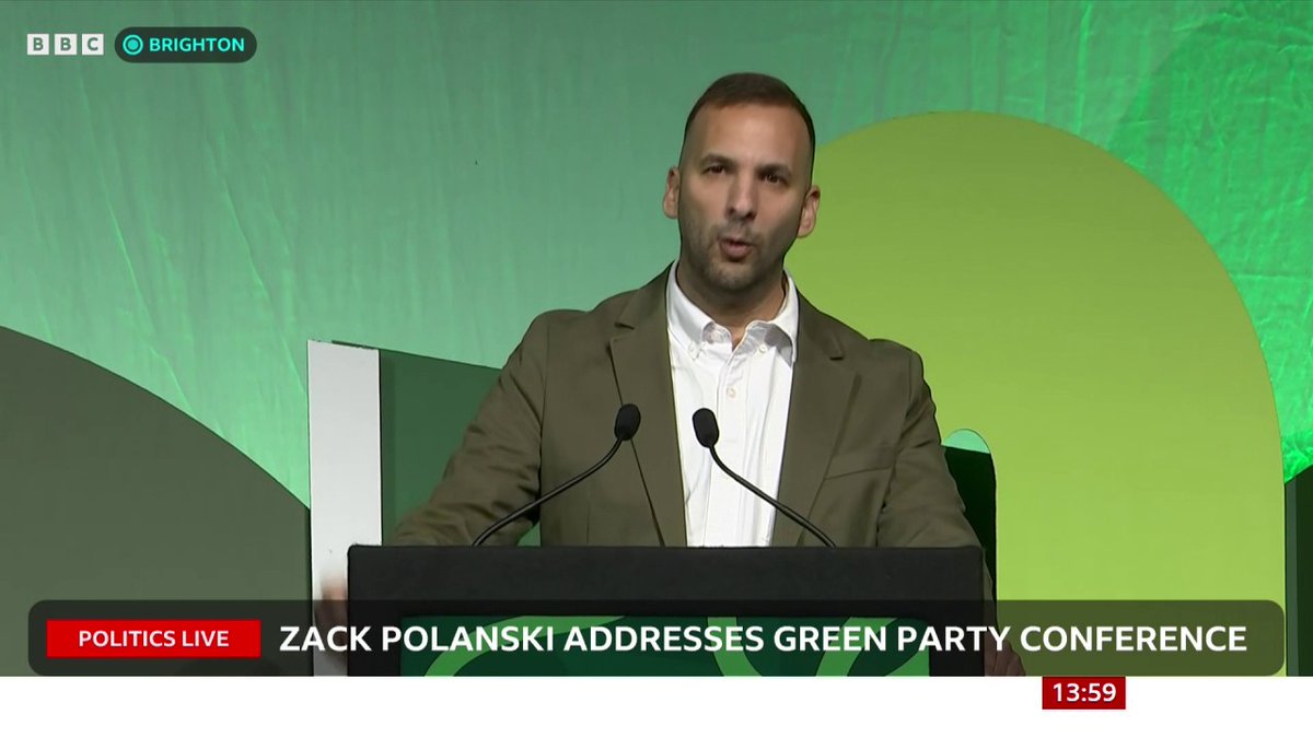 "We are the party that wants to tax the very richest, bring our public services back into public hands and end rip off Britain," Green Party leader Zack Polanski says "We are sure about who we stand up for," he adds Follow live: