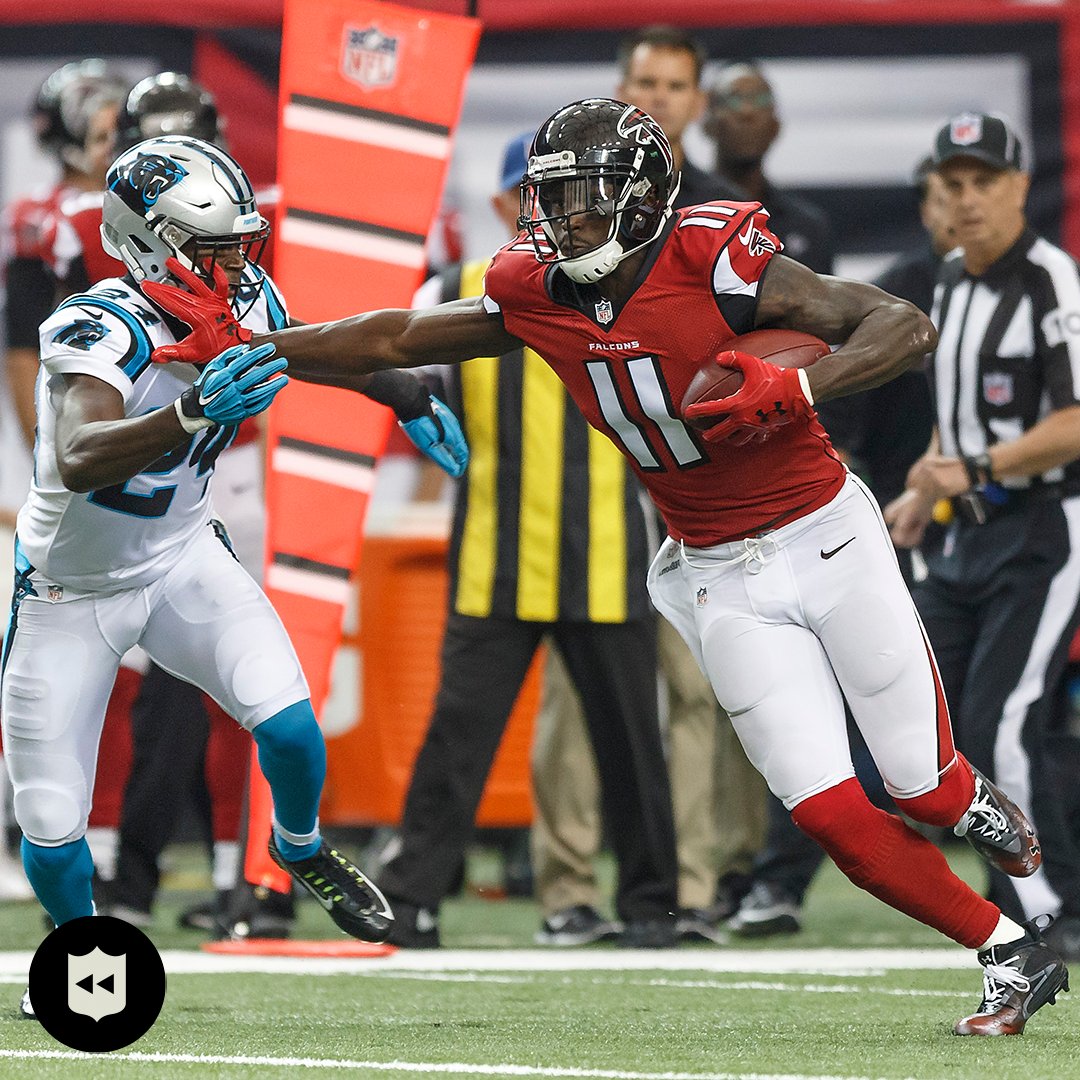 Julio Jones, 10 years ago today: ♦️ 12 receptions ♦️ 300 yards ♦️ 1 touchdown The sixth-most receiving yards EVER in an NFL game. via NFL Legacy | #DirtyBirds