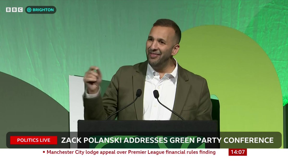 "Today we are calling on this government to put in place a three-year emergency brake on private rents," Zack Polanski says Follow live: