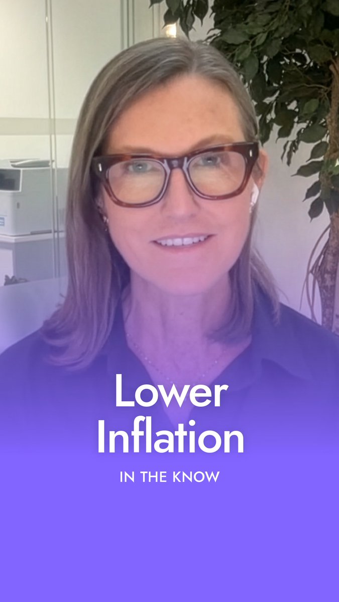 "Here's one reason we think inflation is going to come down dramatically." Cathie Wood in the September In The Know. The new October ITK drops tonight!