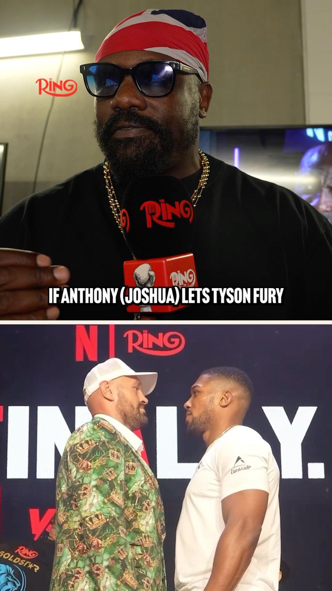 "We are f*****" ๐
Derek Chisora gives The Ring his early prediction for Tyson Fury vs Anthony Joshua ๐ฟ #FuryJoshua | Dec 11th | Live only on Netflix ๐ฅ