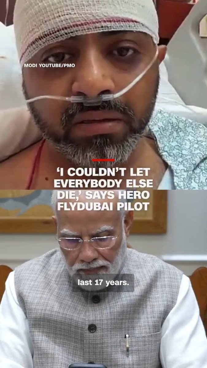 WATCH: Captain Smit Machchhar speaks with India PM Modi, discussing the unbelievable experience on the FlyDubai flight and his heroic actions that saved so many. Truly inspiring.
