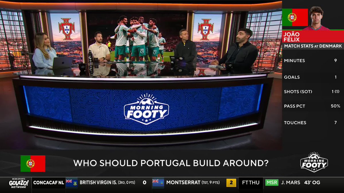 "There are so many good players in this team that you don't necessarily have to build it around one person" 💪 Nico Cantor, Jimmy Conrad and Phil Kitromilides on whether Portugal will need a new focal point after moving on from Cristiano Ronaldo 🇵🇹
