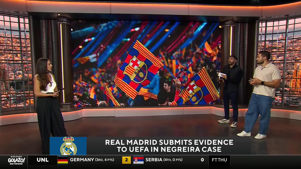 "If UEFA find them guilty, they can ban them from European football" 😳 Phil Kitromilides and Nico Cantor discuss the possible consequences Barcelona could face if found guilty in the Negreira case ⚖️
