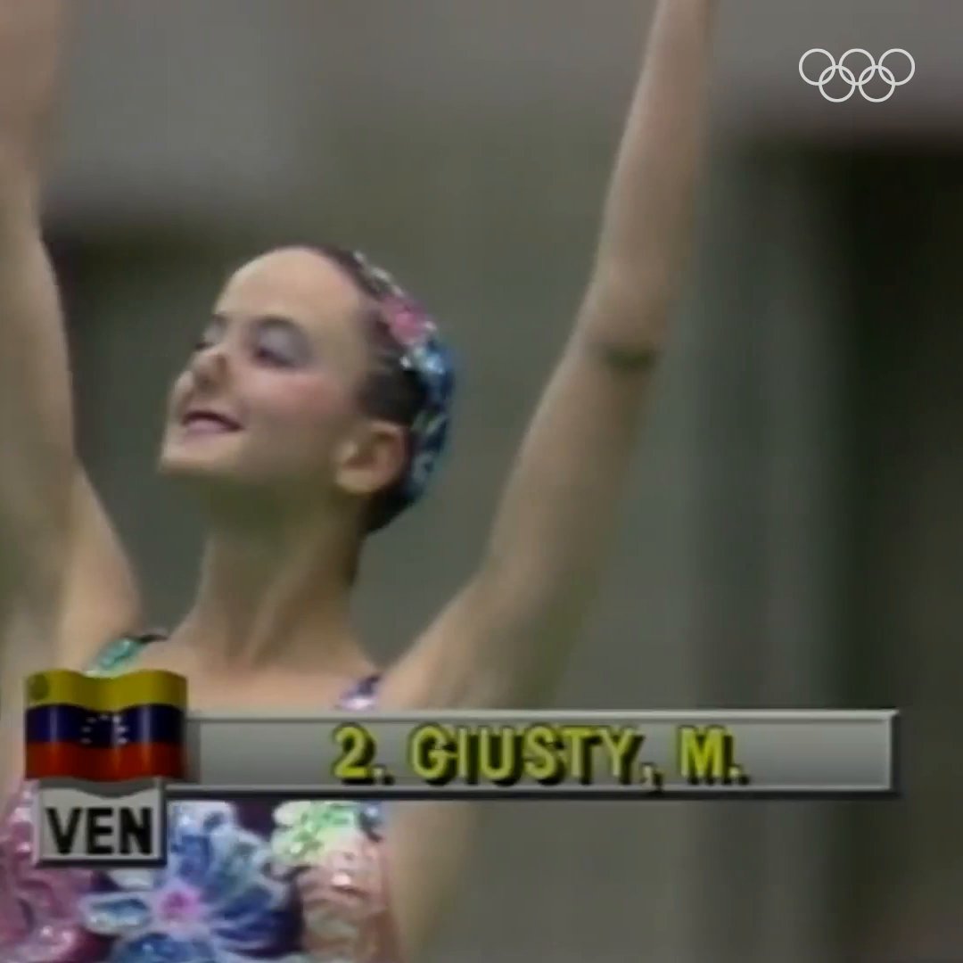 Se cumplen 38 años del... Debut de Venezuela en la natación artística olímpica con María Elena Giusti en Seúl 1988. 🇻🇪🌟 #JuegosOlimpicos #ArtisticSwimming #Seoul1988 l Comité Olímpico Venezolano Maria Elena Giusti