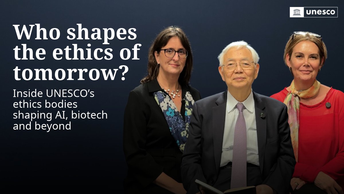 As #AI and emerging technologies transform our societies, how do we keep #Ethics at the heart of progress? Through IBC, COMEST & IGBC, UNESCO brings together expertise, dialogue & ethical foresight to help shape ethical responses to technological change.
