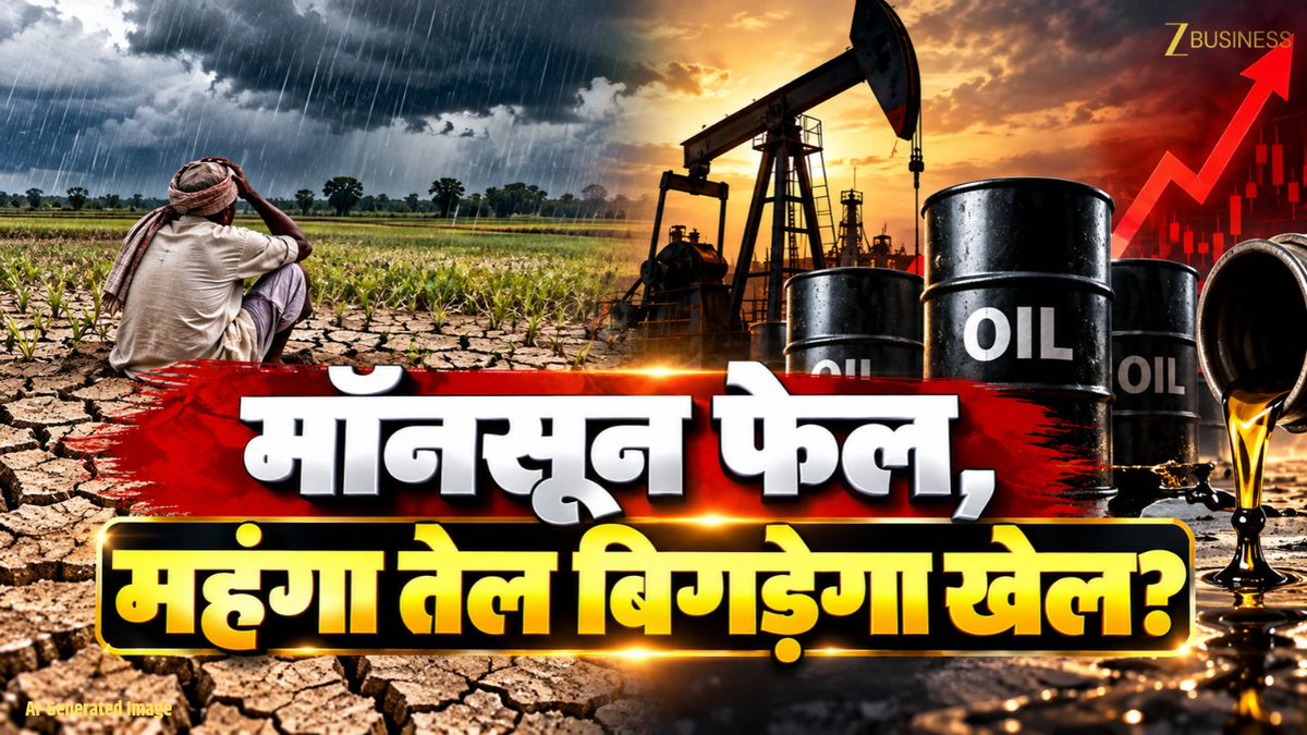 खाड़ी संकट के बीच...मॉनसून की मार ! बारिश बिगाड़ेगी इकोनॉमी का गणित ! क्रूड में उबाल...अब कमजोर बारिश की मार मॉनसून फेल, महंगा तेल बिगड़ेगा खेल? देखिए मार्केट एक्सपर्ट अजय बग्गा, FCI के पूर्व CMD अलोक सिन्हा और पूर्व पेट्रोलियम सचिव आर एस पांडे से ज़ी बिज़नेस की खास बातचीत #Monsoon2026 #WeakMonsoon #GulfCrisis #CrudeOil #IndianEconomy #MonsoonImpact #OilPrice #Agriculture #FoodInflation Ajay Bagga Deepak Dobhal