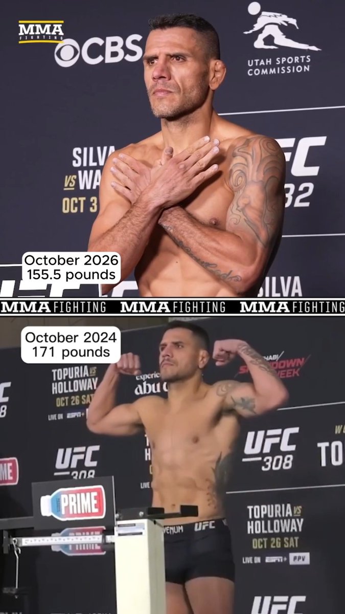 50 fights. 50 weight cuts. 0 misses. There's professional, and then there's Rafael dos Anjos. #UFC332