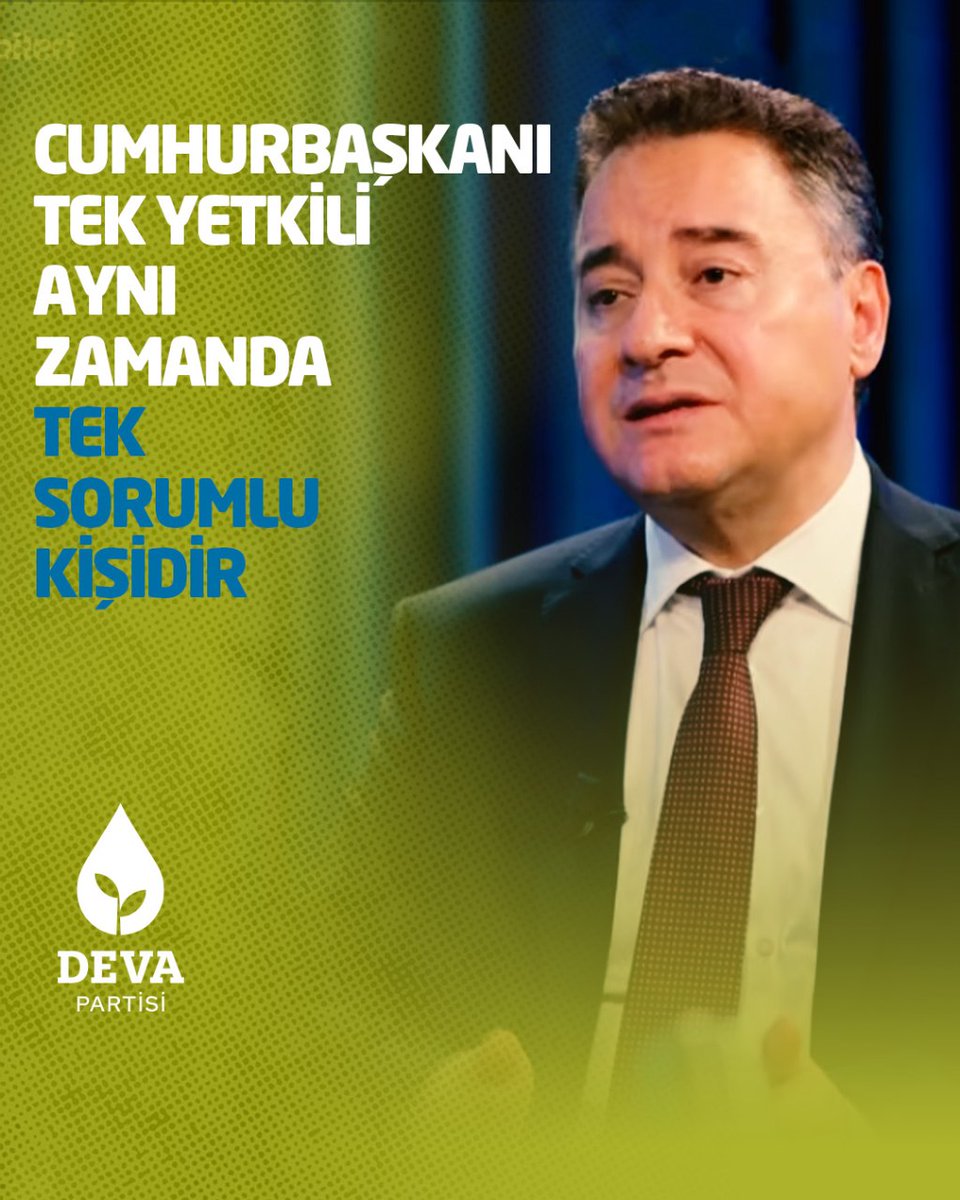Ali Babacan: “2018'den bu yana tüm yetki Cumhurbaşkanının kendisinde. Tek yetkili kişi aynı zamanda tek sorumlu kişidir. ‘Yetki bende olsun, tek imzayla her şeyi yapayım, ama bir problem çıktığında sorumlusu ben değilim.’ Böyle bir şey yok.”