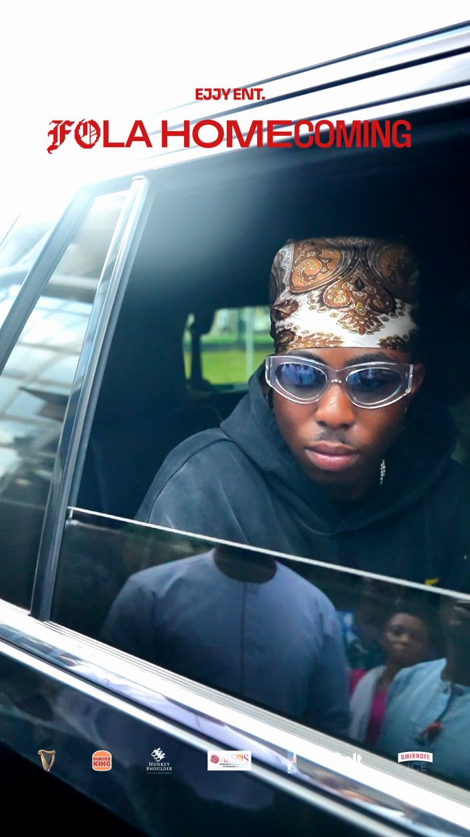 🚨 Fola touches down in Ibadan in style ahead of his homecoming concert tomorrow 🔥🤩