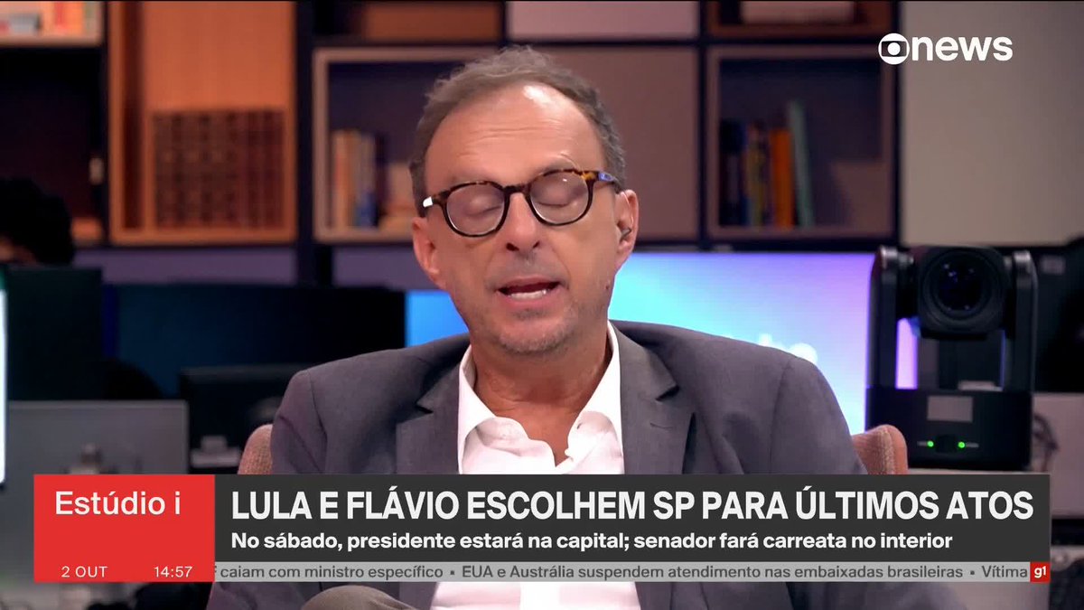 Octavio Guedes: Flávio Bolsonaro perdeu oportunidade de explorar ausência de Lula em debate. ➡️ #Estúdioi - de segunda a sexta, às 13h, na #GloboNews. Assista na TV e no Globoplay