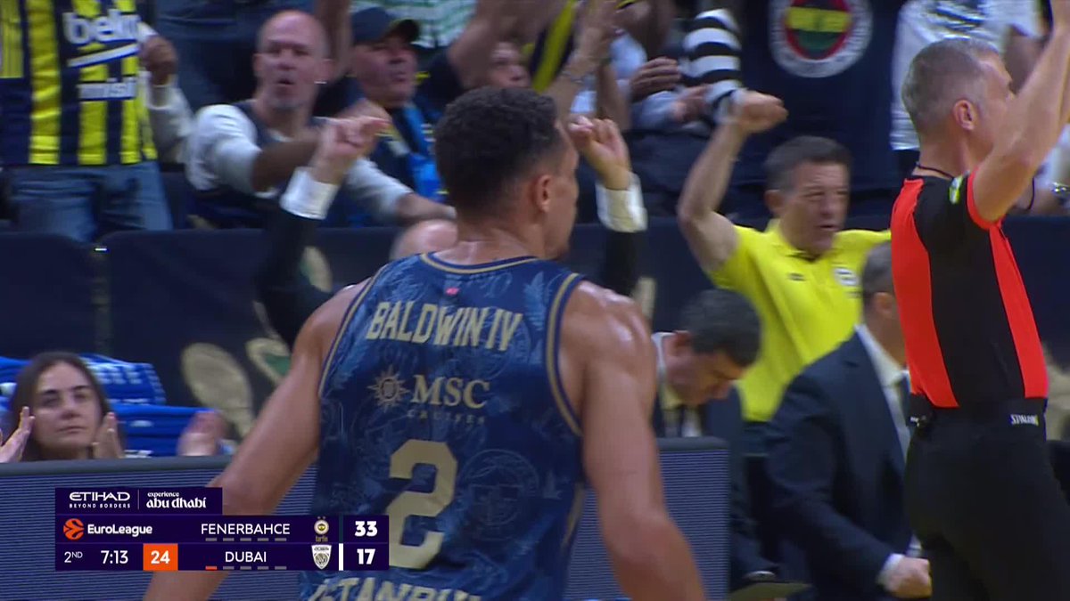 Wade Baldwin'in eli ısınmaya başladı! 🔥 Fenerbahçe Tarfin Erkek Basketbol