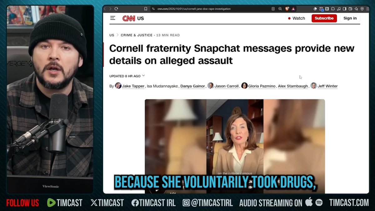 The Cornell 7 case is exposing the double standard when it comes to holding men/women accountable. Women who are under the influence cannot give consent. But if you're a man, and under the influence, you absolutely can give consent. This argument doesn't hold water.