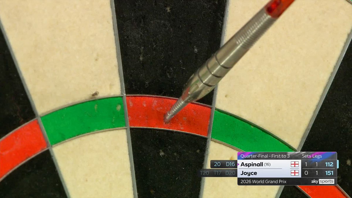 Fly on the board? No problem for the Asp 🐍 📺 #WGPDarts | QF