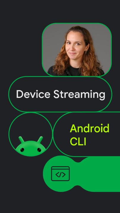 You and your agent can now access Android Device Streaming directly through Android CLI → It gives you remote access to real physical devices for testing. Deploy builds, collect logs, and capture screenshots all through the terminal. ⚡️