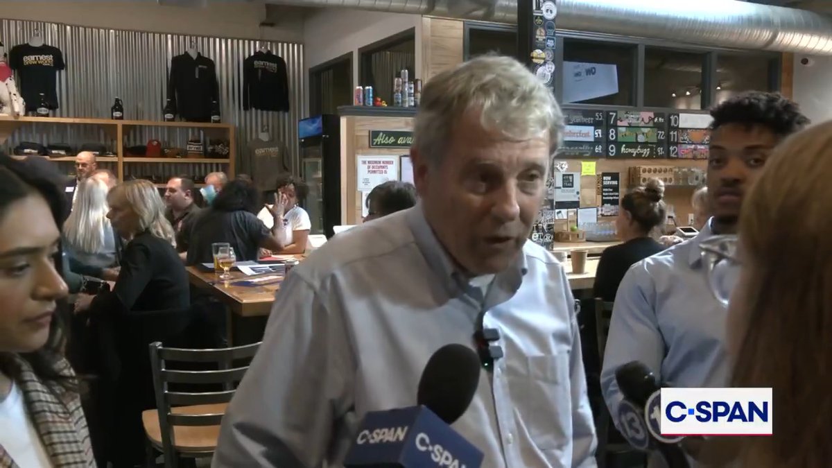 U.S. Senate candidate Sherrod Brown (D-OH) calls his opponent Sen. Jon Husted (R-OH) "the face of data centers"