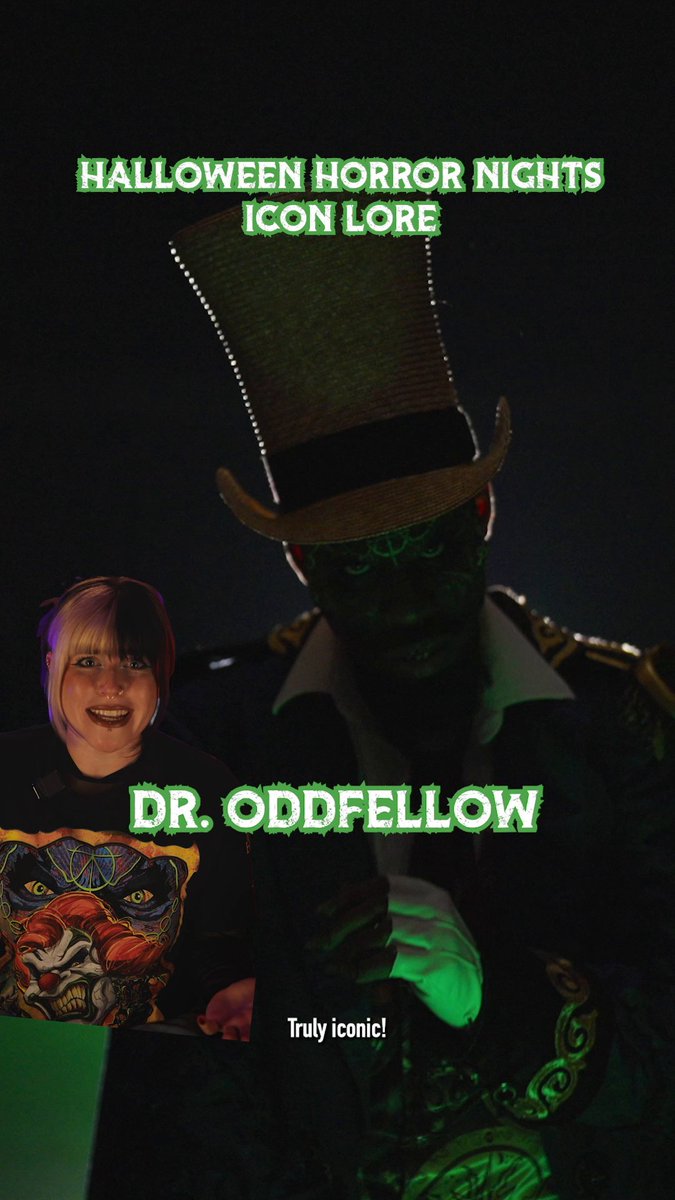 he puts the horror in horoscope 😈 witness Dr. Oddfellow's rise to power and hope u dont cross his path at HHN35