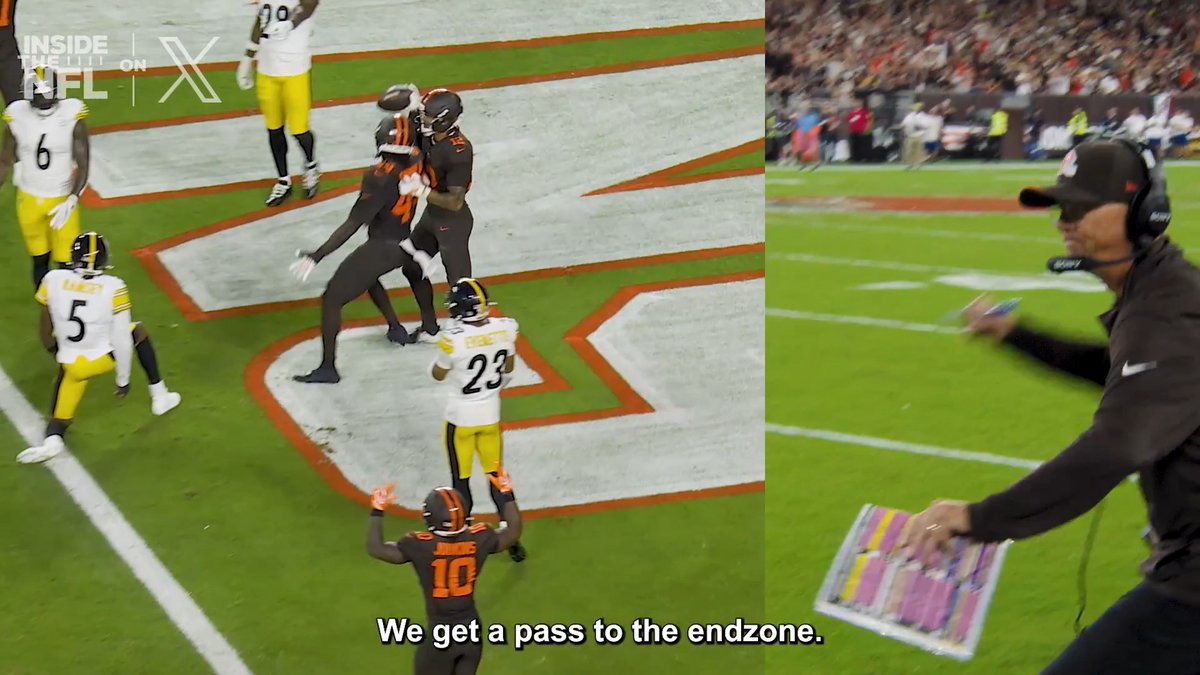 Todd Monken got antsy before this Cleveland Browns play worked to perfection 😅 @InsideTheNFL