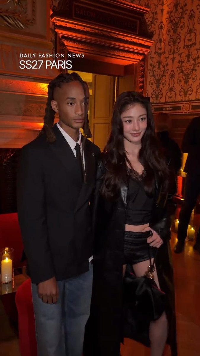 JIHYO with Jaden Smith, the Creative Director of Christian Louboutin Men’s.