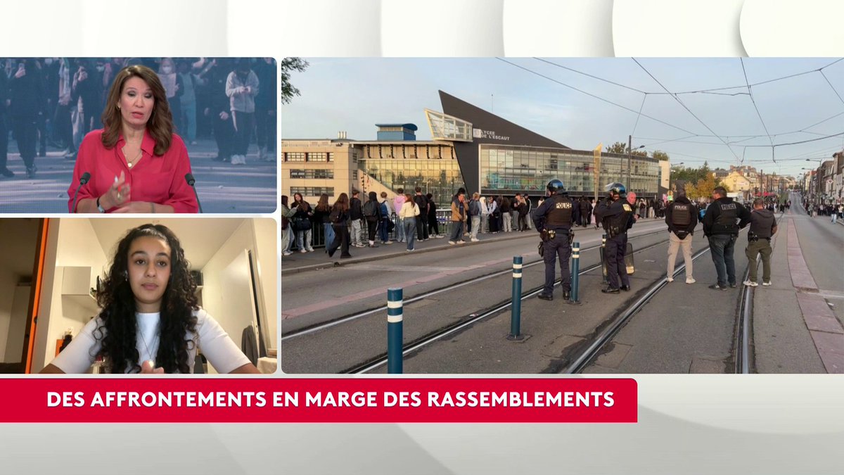 🔴 Mobilisation lycéenne : "Notre message est biaisé", regrette Sofia Tizaoui. "Ce qui est relayé, c’est bien plus les casseurs que nos revendications", alors que selon elle, "dans la grande majorité, les blocus se passent extrêmement bien". #AvantLe20h #Canal16