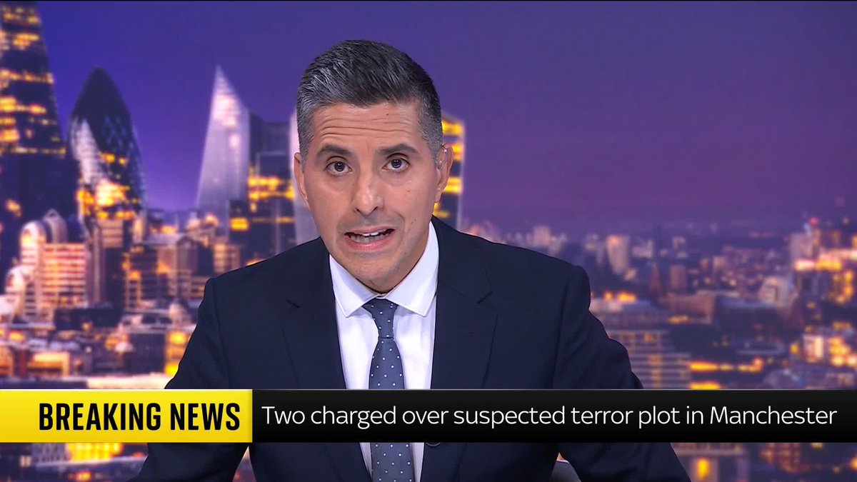 BREAKING: Two Iranian nationals charged with preparing terrorist acts against the Jewish community in Manchester. 📺 Sky 501, Virgin 602, Freeview 233 and YouTube