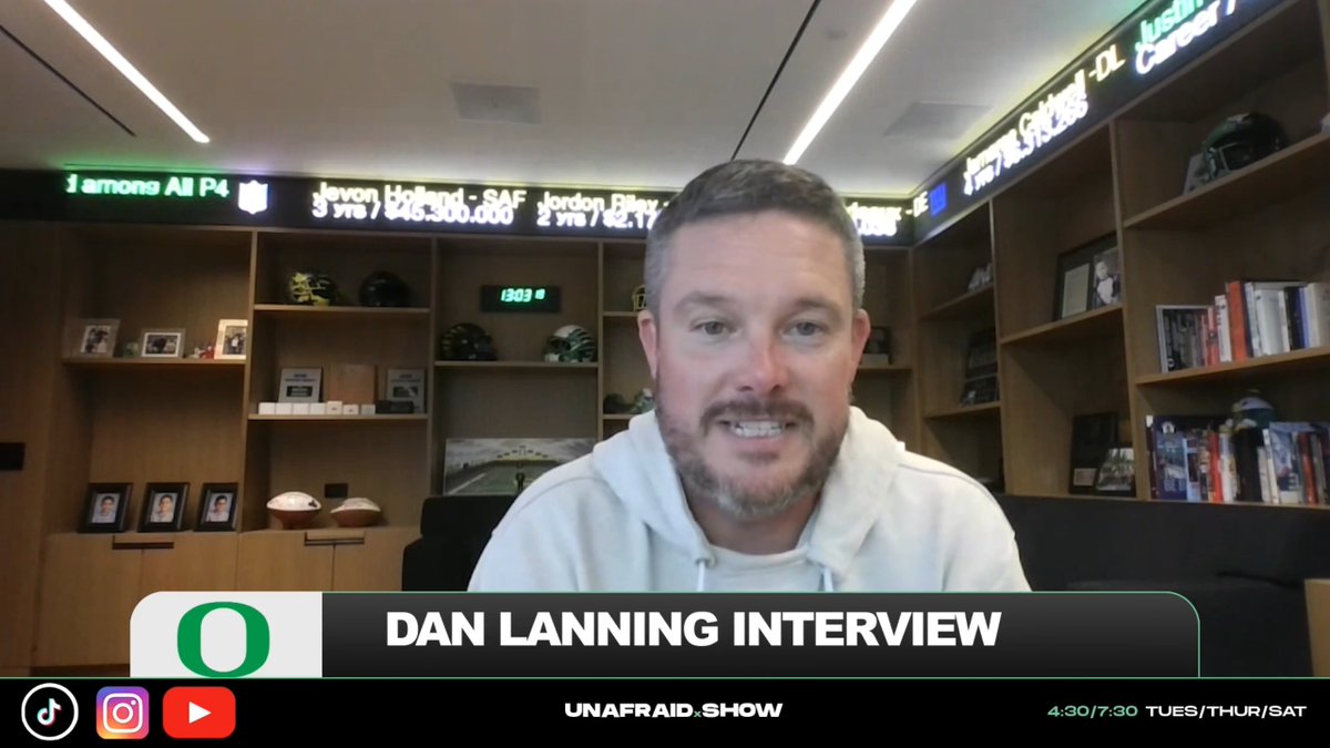Dan Lanning says he does watch Oregon's cinematic recap and says why there's no video after losses.