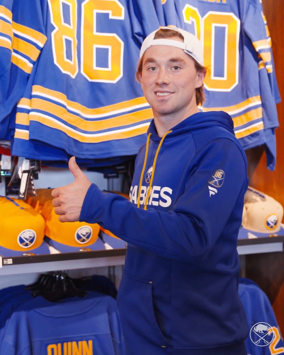 Just a little Östy magic. 🪄 Bring in your Noah Östlund jersey to the The Sabres Store and we'll add the umlaut for FREE!