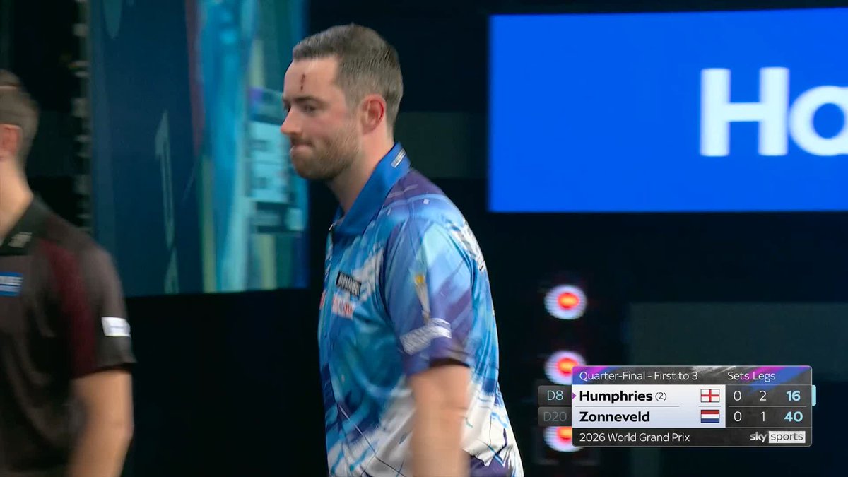 Luke Humphries leads 1-0 to take the initiative against Niels Zonneveld 💡 📺 #WGPDarts | QF
