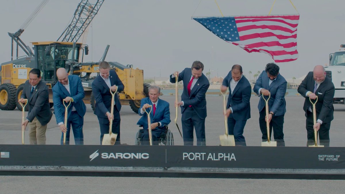 This week, we broke ground on Port Alpha. What starts here in Brownsville, Texas will become a new center for US shipbuilding, designed to build at the speed and scale America needs. And we're just getting started.
