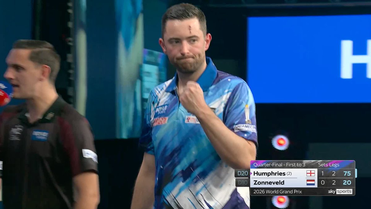 You're a wizard, Luke! 🪄 Humphries moves 2-0 up on Niels Zonneveld… 📺 #WGPDarts | QF