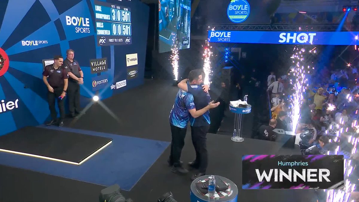 HUMPHRIES 3, NIL ZONNEVELD! 🥶 Luke Humphries gets his THIRD consecutive whitewash win at this year's World Grand Prix, defeating Niels Zonneveld 3-0 to reach the semi-finals! 📺 #WGPDarts | QF