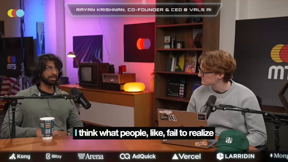 Vals AI CEO Rayan Krishnan argues "Claude is the salesman for Claude," because the model can eventually find the inefficient parts of your life and insert itself into them: "I was staying with a friend's parents, and the dad is a doctor in a hospital. Every month he spends 12 hours making the schedule for the hospital. I sat down with him for an afternoon, used Claude Code and made him a little web app, and this app has saved him 12 hours every month." "I was asking this friend of mine at Anthropic, does this mean the biggest bottleneck will actually be behavior? He said, 'No, because over time, Claude will figure out the places where you're spending time in an inefficient way and suggest how to use itself for those tasks.'" "Claude is the salesman for Claude. It's not going to be a human bottleneck. The model is itself the solution to a lot of these problems." Vals AI