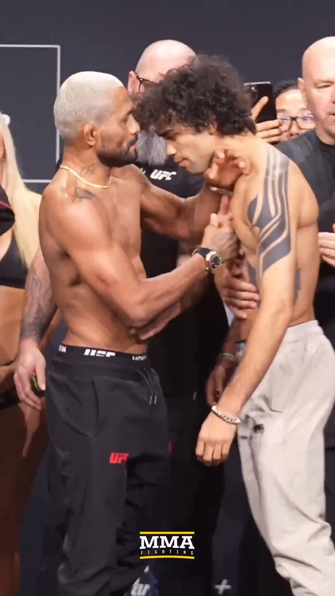 Patyon Talbott wasn't backing down from Deiveson Figueiredo during their final #UFC332 faceoff 💥👀
