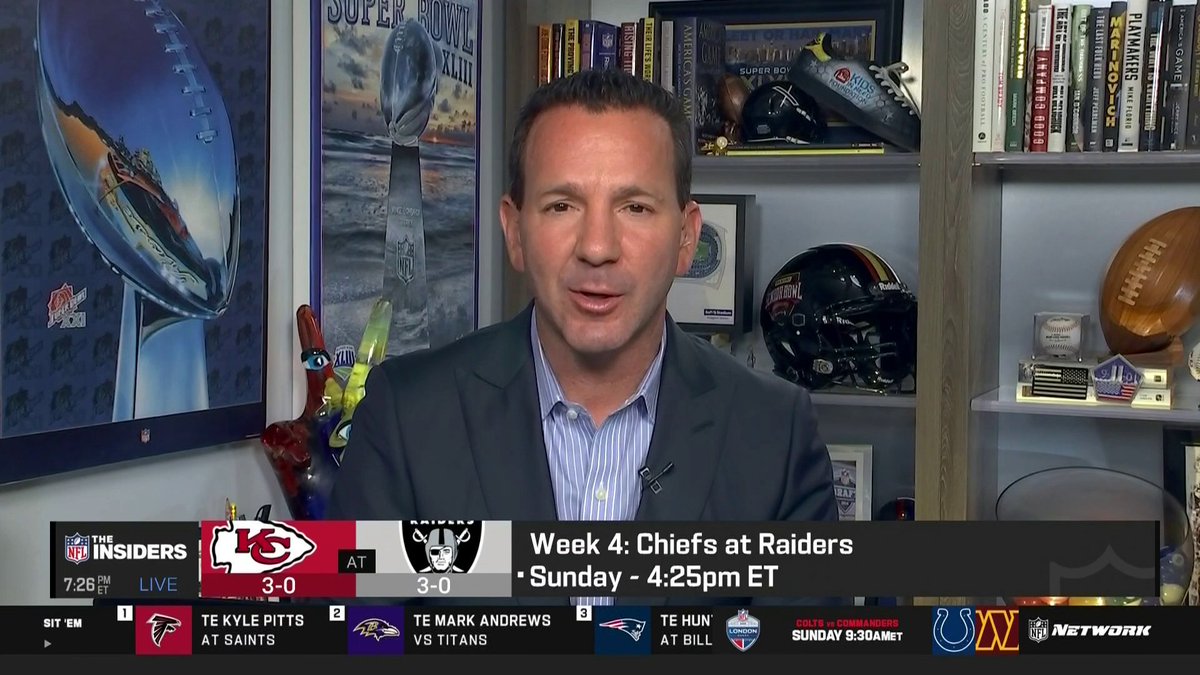 "This might be the biggest Raiders game in two decades." Ian Rapoport previews Chiefs-Raiders as both teams look to remain undefeated 👀