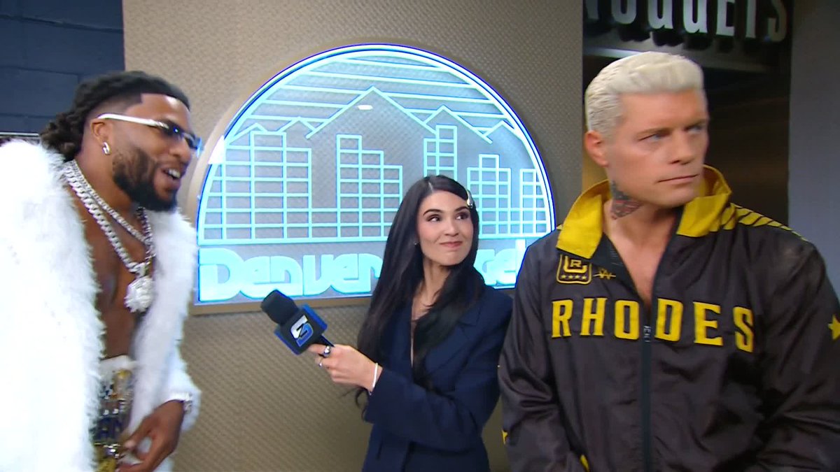 Okayyy we're picturing it 💭 Trick Williams Cody Rhodes