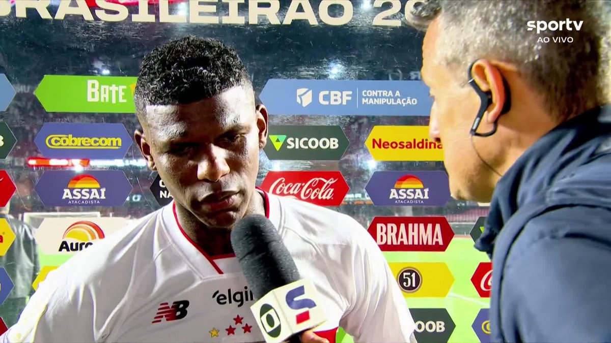 Arboleda, do São Paulo, comentou sobre a derrota para o Santos no Morumbis.