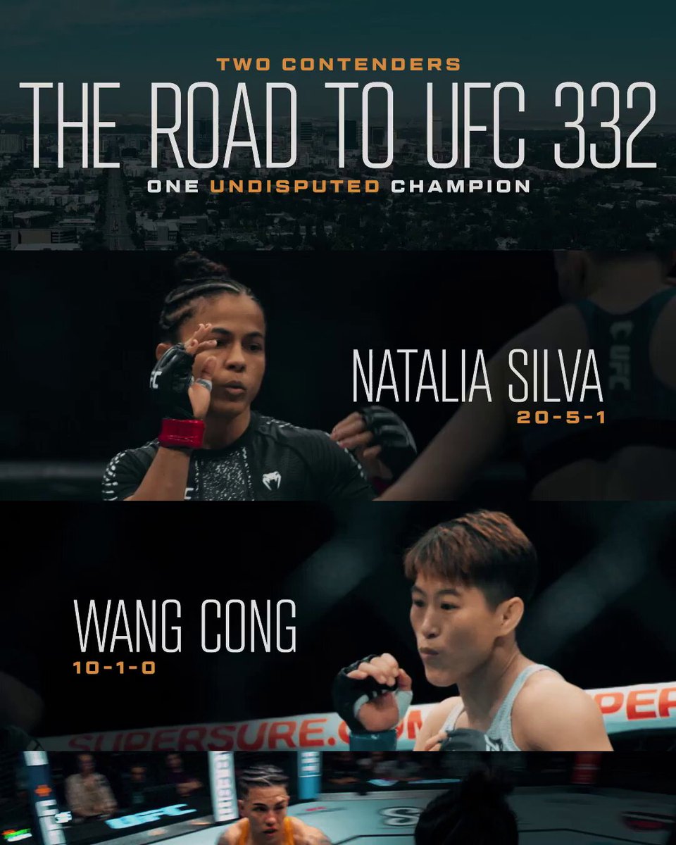 All that's left to do is become champion. @NataliaSilvaUFC vs Wang Cong [ #UFC332 | OCT 3 | LIVE at 8pmET on @ParamountPlus and CBS ]
