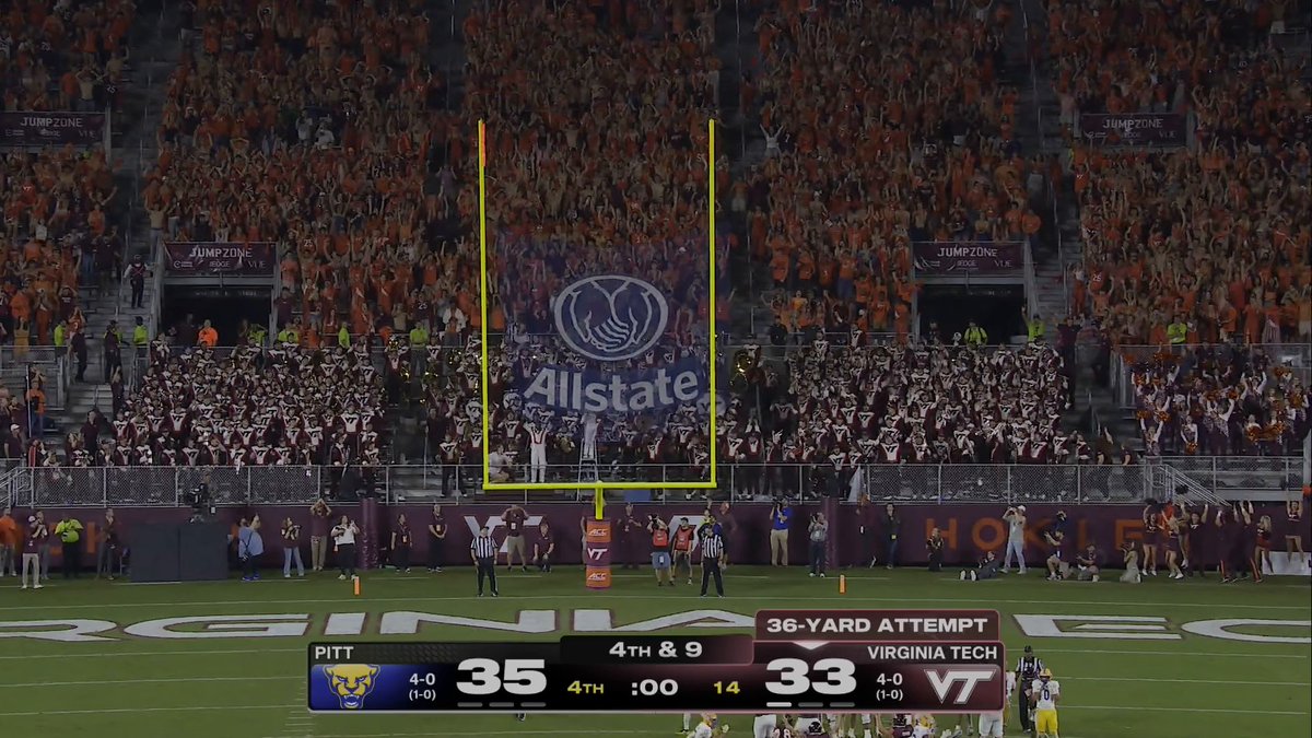 IT'S NO GOOD 😱 Pitt defeats Virginia Tech in Blacksburg 😯