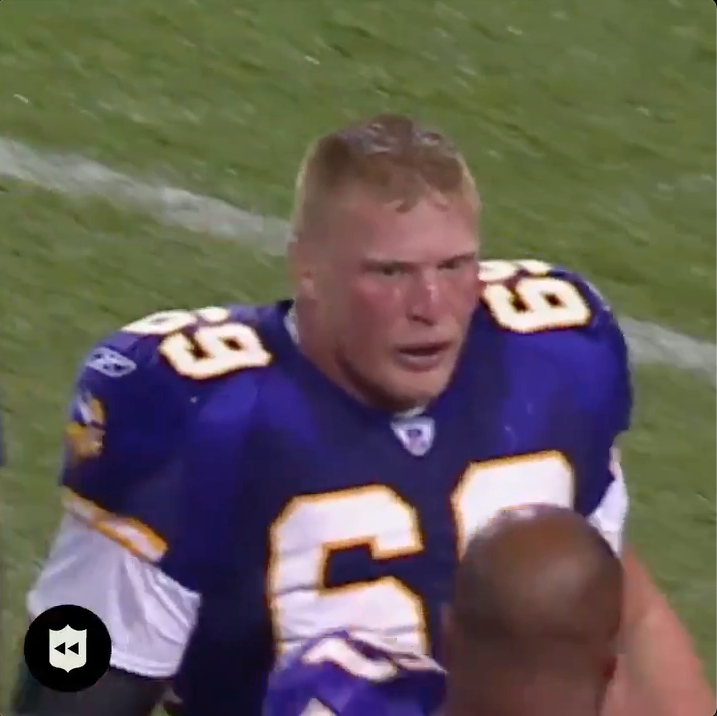 Brock Lesnar The baddest man to ever walk the face of this earth was also a Minnesota Viking 🥹‼️ #skol