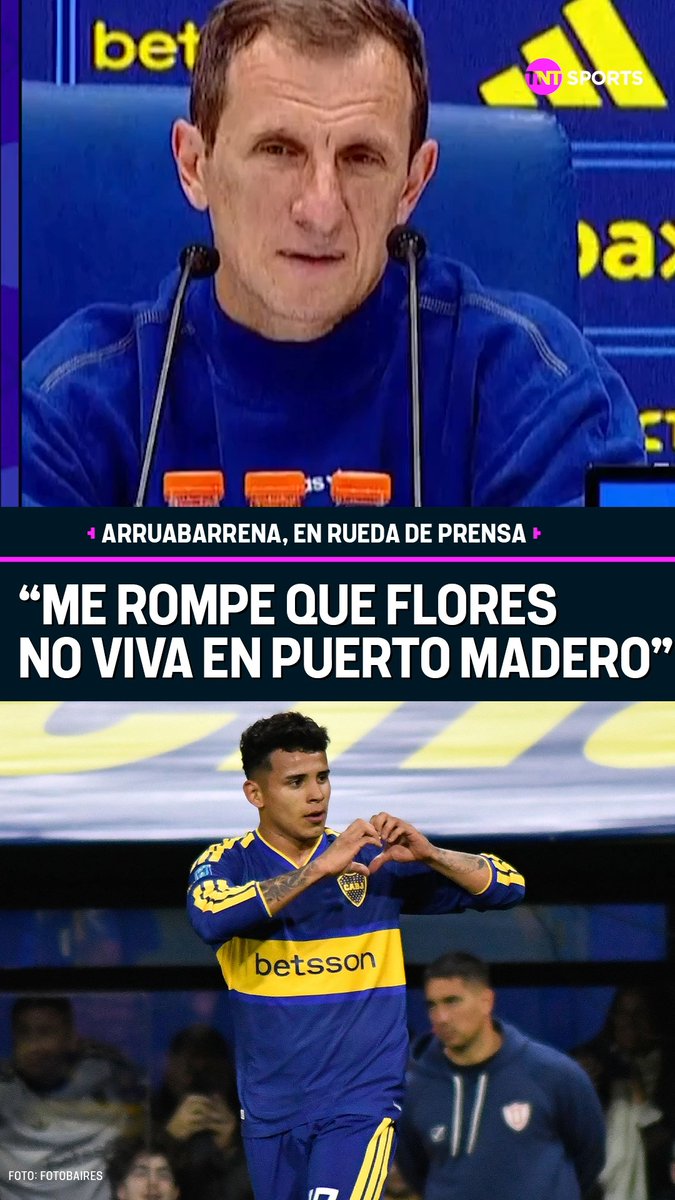 "VIVE EN BÉCCAR Y SE HACE UNA HORA Y MEDIA" 😅🔵🟡 Consultado por LEONEL FLORES y su gran momento, RODOLO ARRUABARRENA contó la situación que le gustaría cambiar en BOCA. 🗣️"Me rompe las pelotas que no viva acá en Puerto Madero. Quisiera que esté acá en 25 minutos", dijo el entrenador. #TNTDataSports