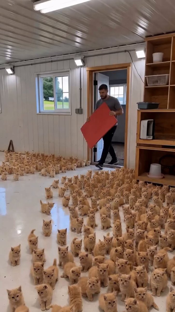 These little orange kittens are too adorable! 🥹🧡 So much love and happiness in one moment! 🐈🍊✨