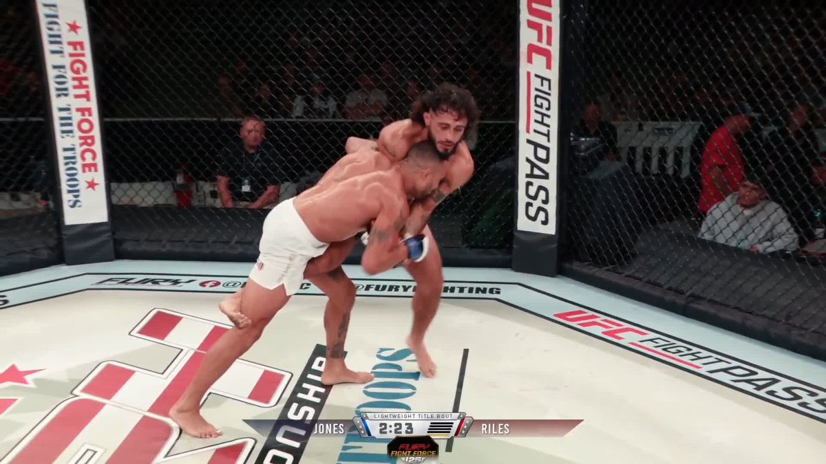 HE ROCKED HIM!! 💥 JaCobi Jones wins by KO for the interim lightweight title! #FuryFC125 | Live on UFC Fight Pass