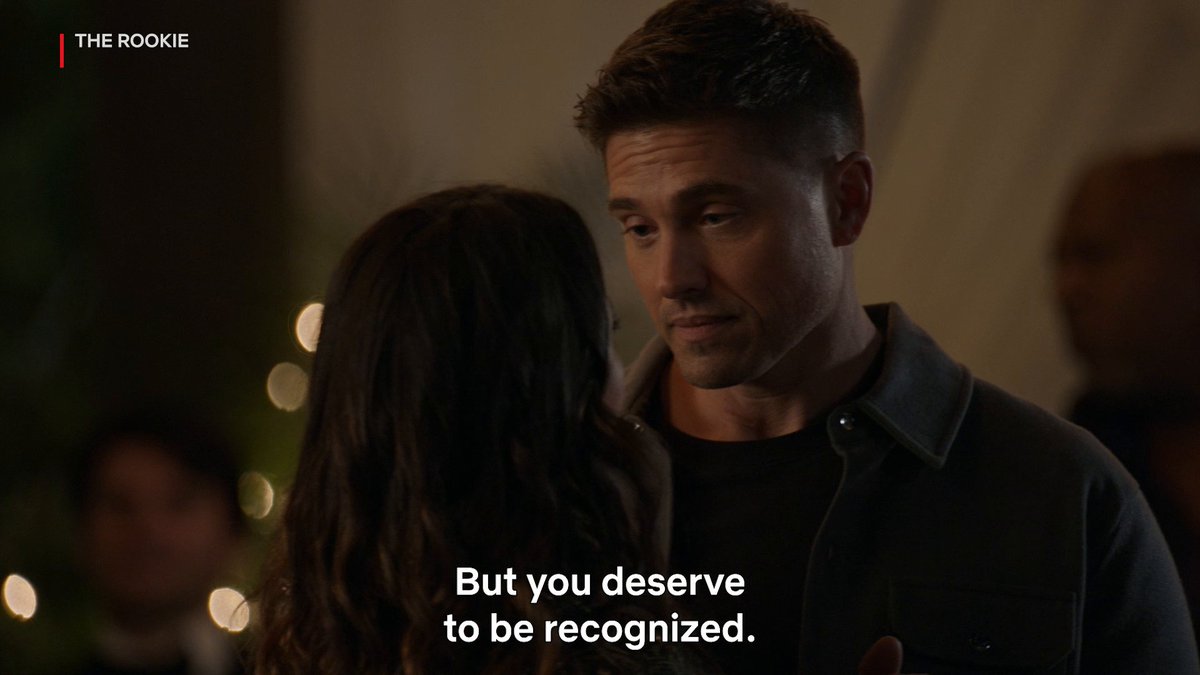 "I love you." ★★★★★ "You deserve to be recognized." ★★★★★★★★★★★★ The Rookie is now playing on Netflix! #TheRookie #Chenford