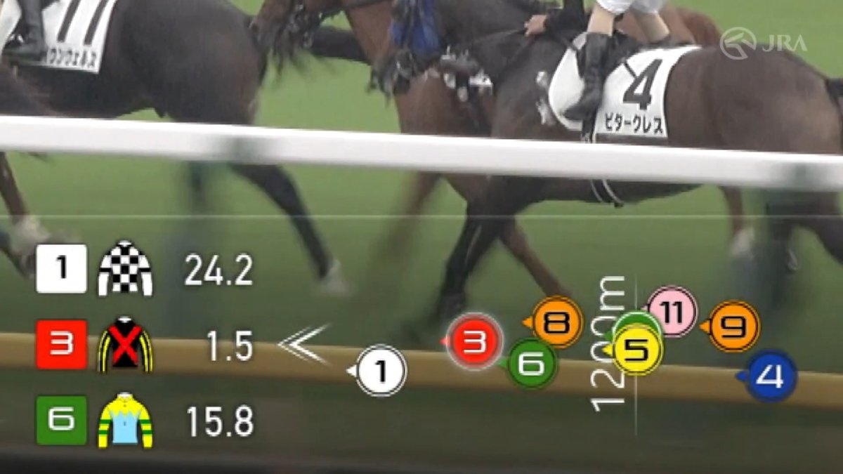 本日より、トラッキングシステム表示において、 単勝1番人気の馬に点滅するリングが追加されています！ 詳しくはこちら👇