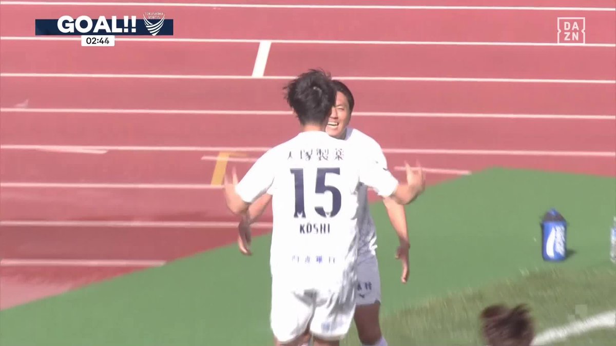 徳島を象徴するバンディエラのゴール! 右サイドからのクロスボールを 岩尾憲がヘディングでゴールへ流し込む! 🏆 明治安田J2リーグ第9節 🆚新潟×徳島 #Jリーグ #だったらDAZN