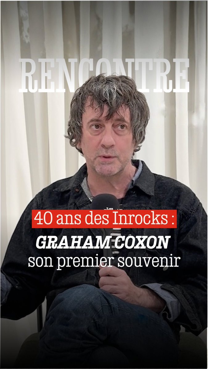 Les Inrocks ont 40 ans ! 🎂 Graham Coxon, guitariste de Blur, nous raconte comment il a découvert Pulp au Festival des Inrocks, en 1991. Il pensait que Jarvis Cocker était… français.
