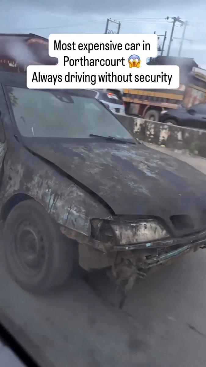 Most expensive car in Portharcourt 😱 Always driving without security😄